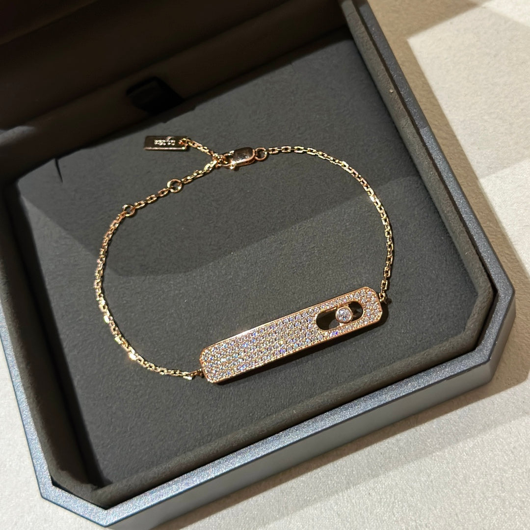 [OAKJURI Jewelry]MOVE CLASSIQUE DIAMOND PAVED BRACELET