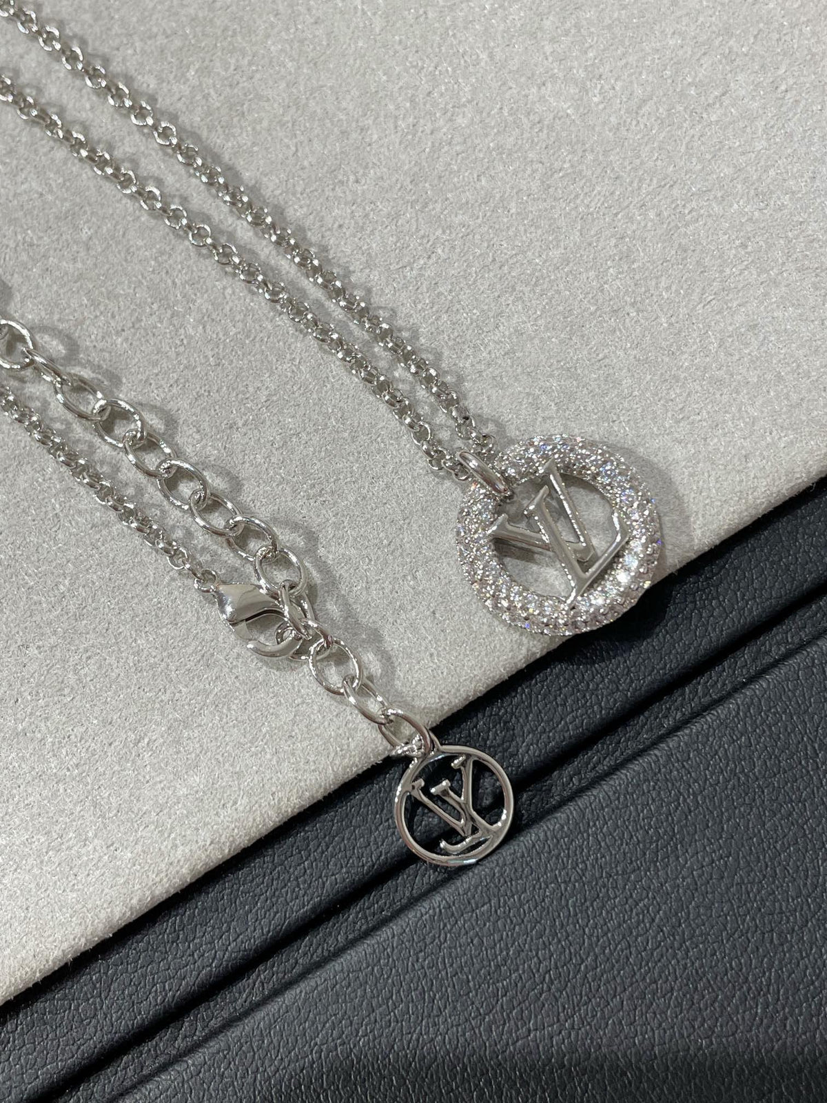 [OAKJURI Jewelry]BY NIGHT DIAMOND PAVED NECKLACE