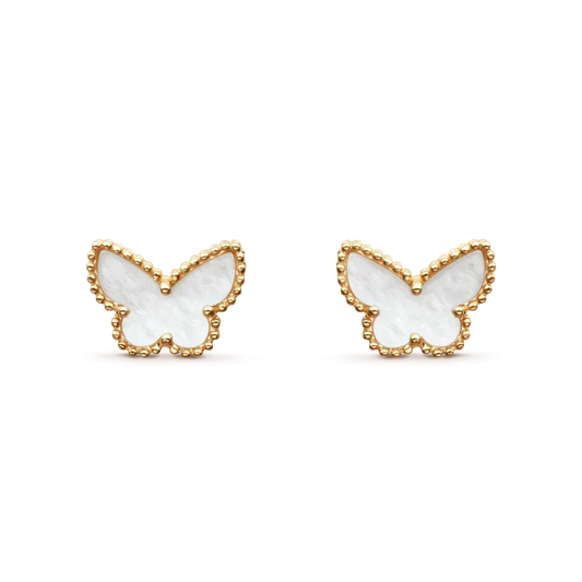 [OAKJURI Jewelry]SWEET BUTTERFLY MOP EARSTUDS