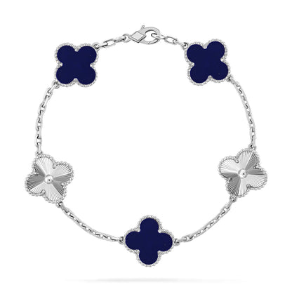 [OAKJURI Jewelry]CLOVER 5 MOTIF LAPIS LAZULI BRACELET COLLECTION