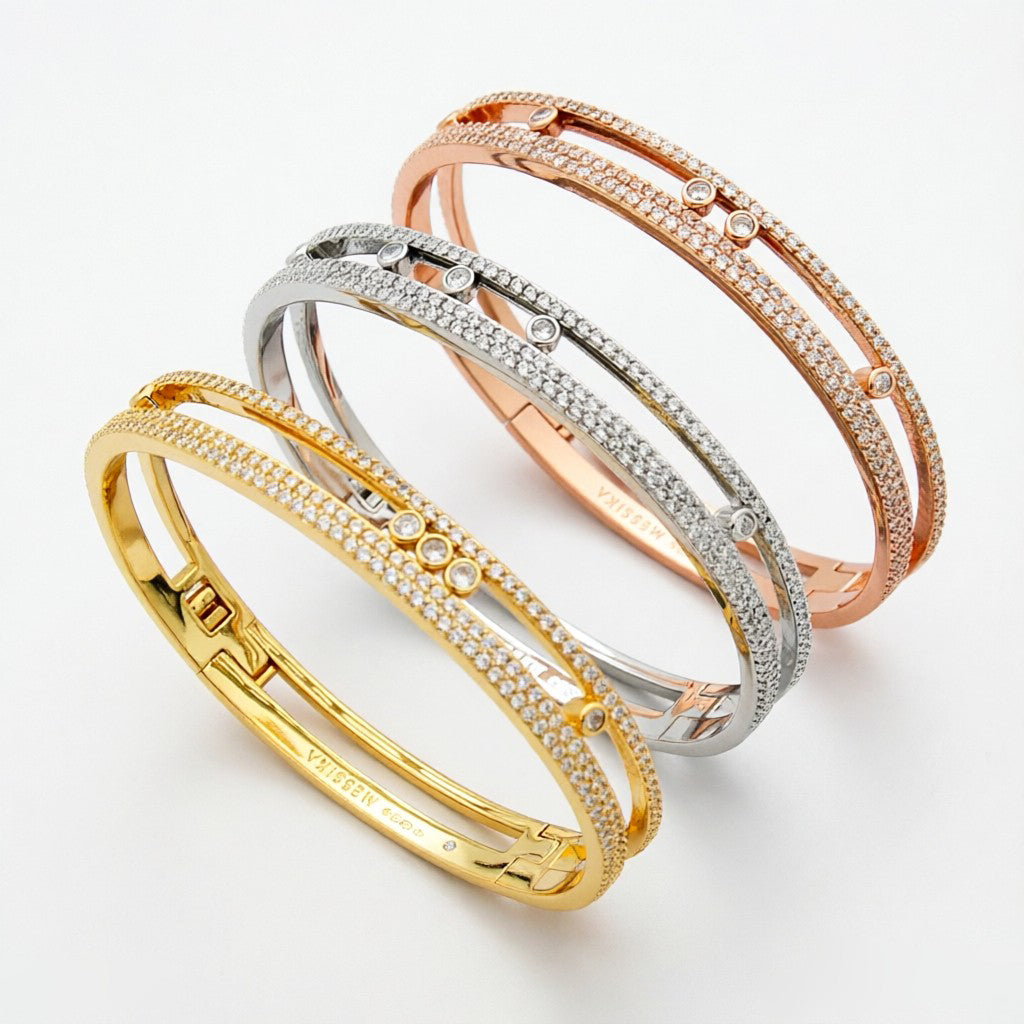 [OAKJURI Jewelry]Move Romane pavé bangle