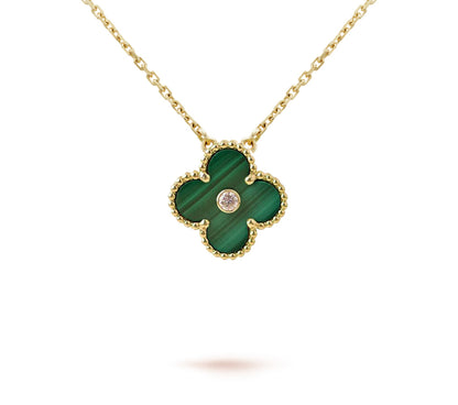 [OAKJURI Jewelry]CLOVER 15MM CHRISTMAS LIMITED EDITION SINGLE FLOWER NECKLACE