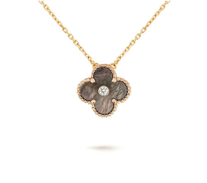 [OAKJURI Jewelry]CLOVER 15MM CHRISTMAS LIMITED EDITION SINGLE FLOWER NECKLACE