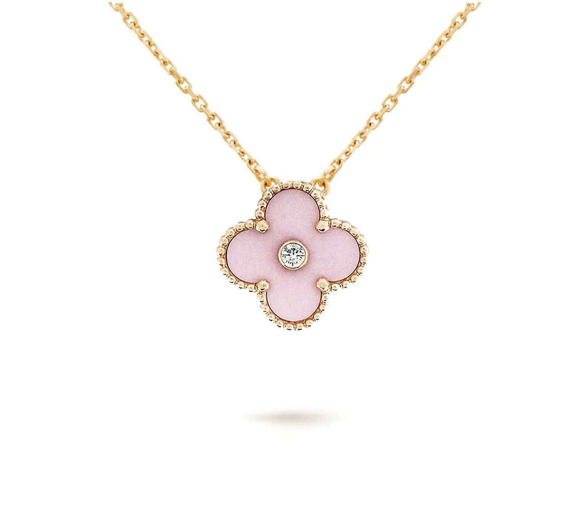 [OAKJURI Jewelry]CLOVER 15MM CHRISTMAS LIMITED EDITION SINGLE FLOWER NECKLACE