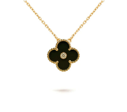 [OAKJURI Jewelry]CLOVER 15MM CHRISTMAS LIMITED EDITION SINGLE FLOWER NECKLACE