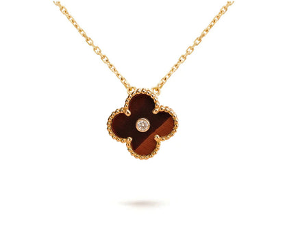 [OAKJURI Jewelry]CLOVER 15MM CHRISTMAS LIMITED EDITION SINGLE FLOWER NECKLACE