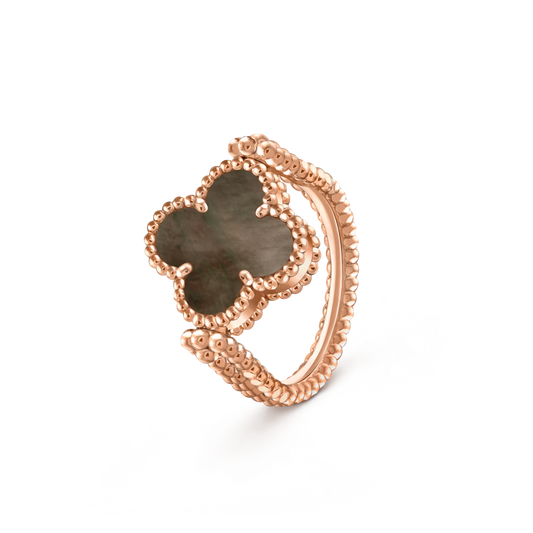 [OAKJURI Jewelry]CLOVER RIVERSIBLE RING ROSE GOLD COLLECTION