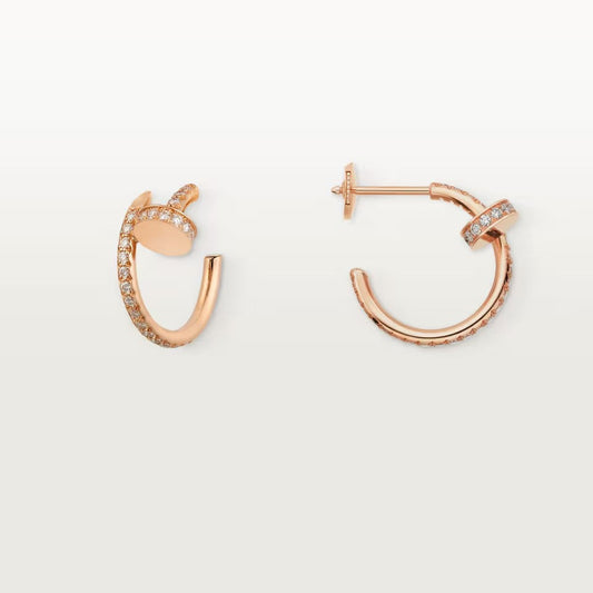 [OAKJURI Jewelry] JUSTE FULL DIAMOND SMALL EARRINGS