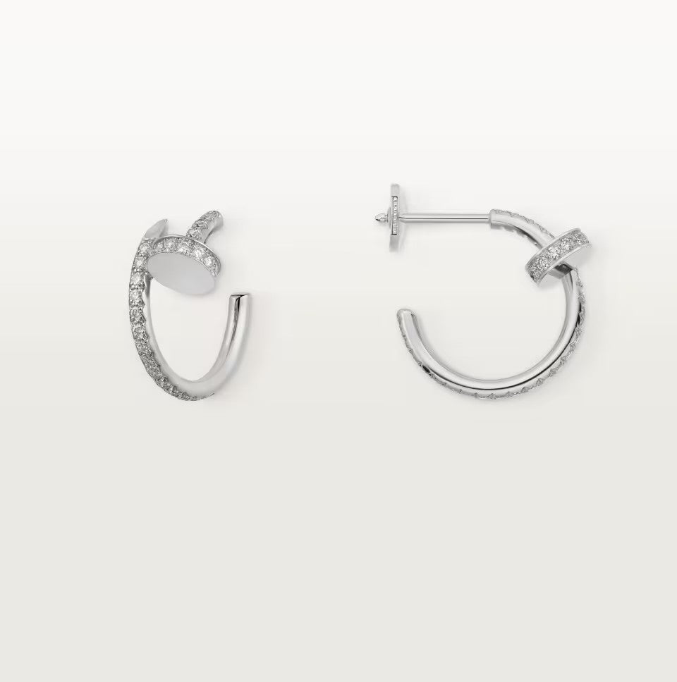[OAKJURI Jewelry] JUSTE FULL DIAMOND SMALL EARRINGS