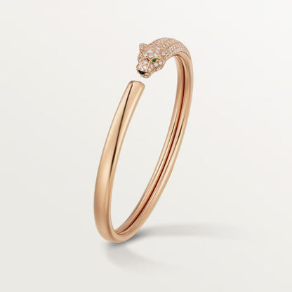 [OAKJURI Jewelry] PANTHERE HALF DIAMOND OPEN BRACELET