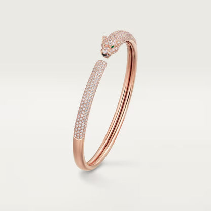 [OAKJURI Jewelry] PANTHERE FULL DIAMOND OPEN BRACELET