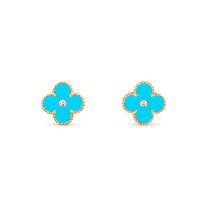 [OAKJURI Jewelry]CLOVER  15MM DIAMOND EARRINGS COLLECTION