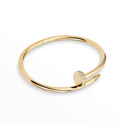 [OAKJURI Jewelry] Clover & Love & Juste 3-Piece Gold Bracelet Stack Set