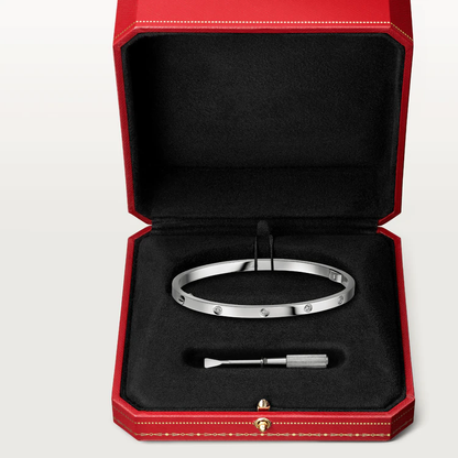 [OAKJURI Jewelry] LOVE BRACELET 3.65MM 10 DIAMONDS