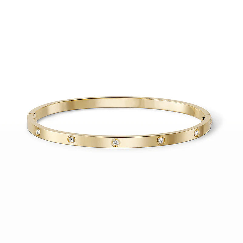 [OAKJURI Jewelry] LOVE BRACELET 3.65MM 10 DIAMONDS