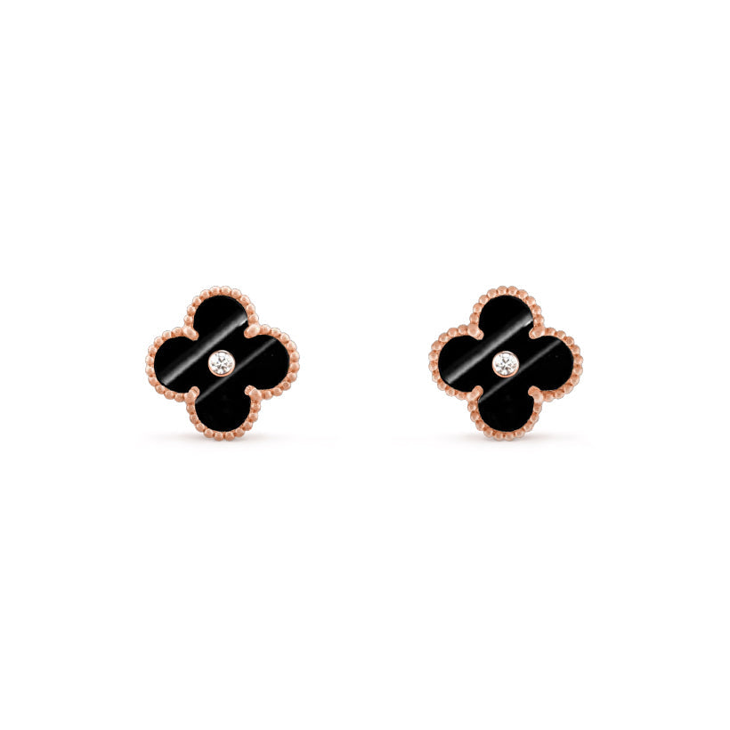 [OAKJURI Jewelry]CLOVER  15MM DIAMOND EARRINGS COLLECTION