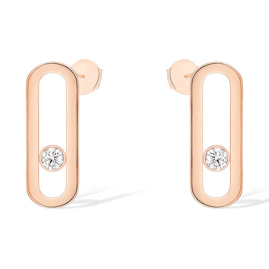 [OAKJURI Jewelry]MOVE UNO SMALL 1 DIAMOND EARRINGS