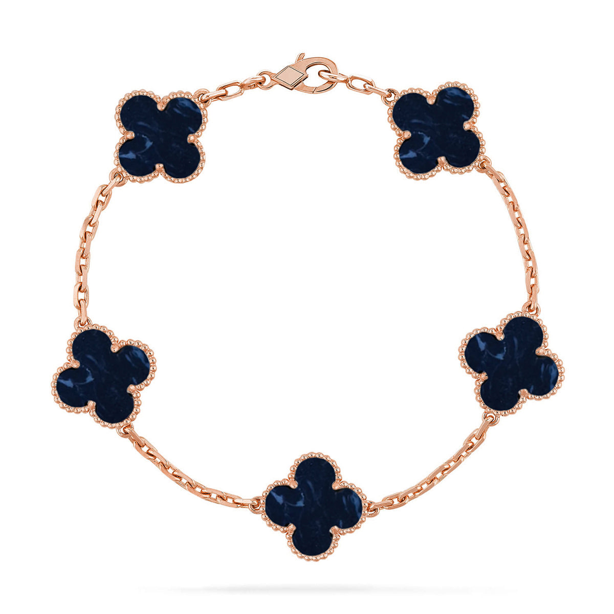 [OAKJURI Jewelry]CLOVER 5 MOTIF PIETERSITE BRACELET COLLECTION