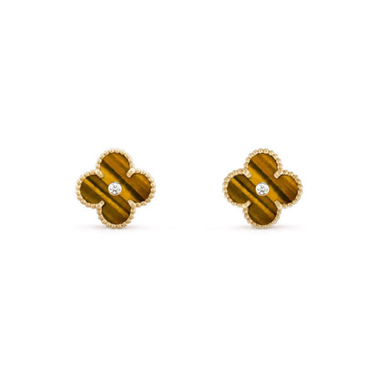 [OAKJURI Jewelry]CLOVER  15MM DIAMOND EARRINGS COLLECTION