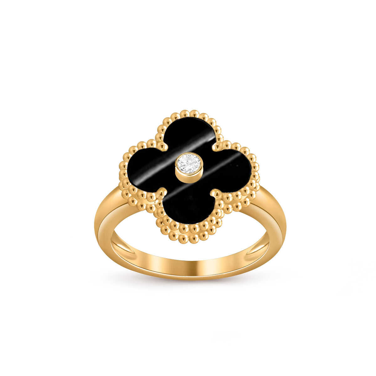 [OAKJURI Jewelry]CLOVER DIAMOND RING GOLD COLLECTION
