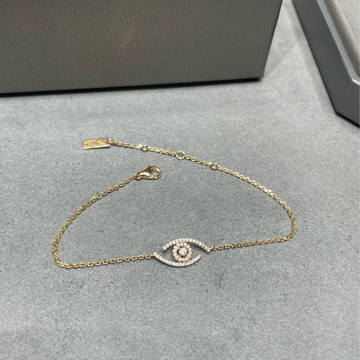 [OAKJURI Jewelry]Lucky Eye Pave-Set Diamond Bracelet