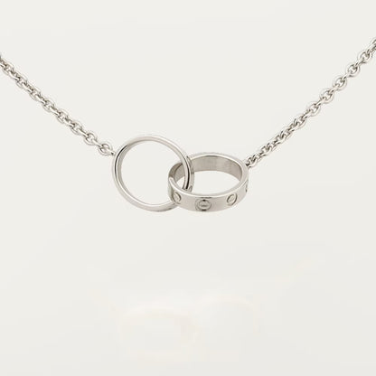 [OAKJURI Jewelry] LOVE DOUBLE RING NECKLACE