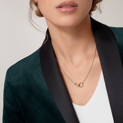[OAKJURI Jewelry] LOVE DOUBLE RING NECKLACE
