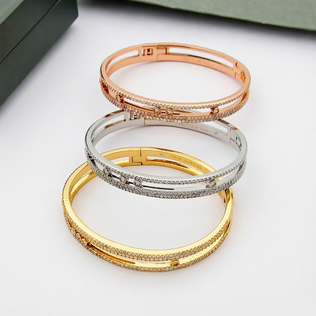 [OAKJURI Jewelry]Move Romane pavé bangle
