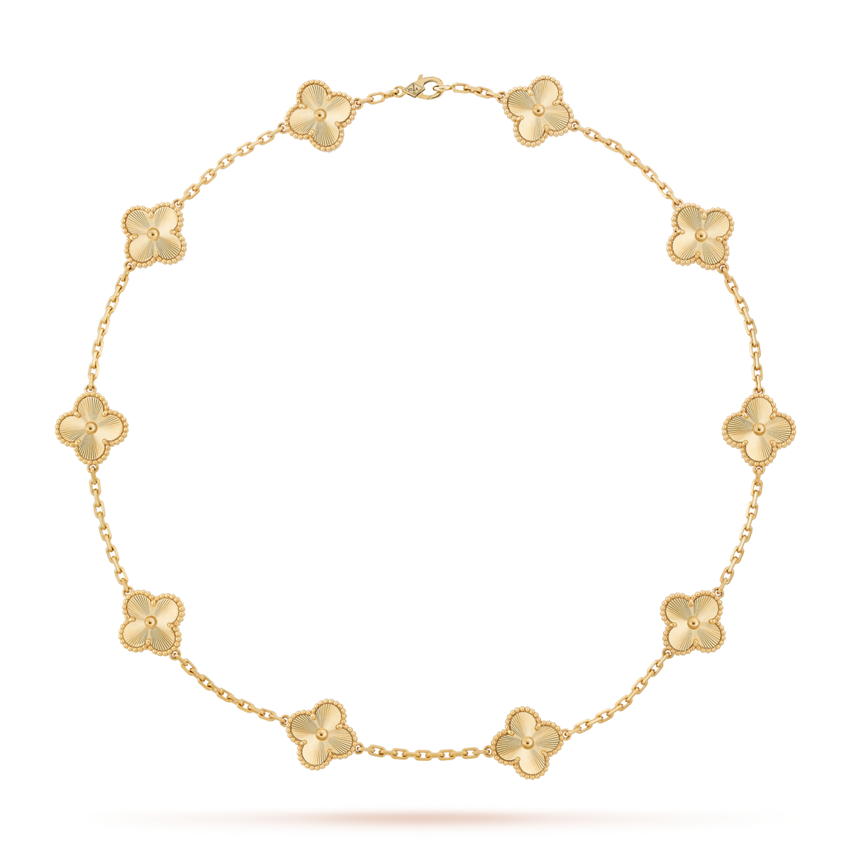[OAKJURI Jewelry]CLOVER 10 MOTIFS LASER NECKLACE