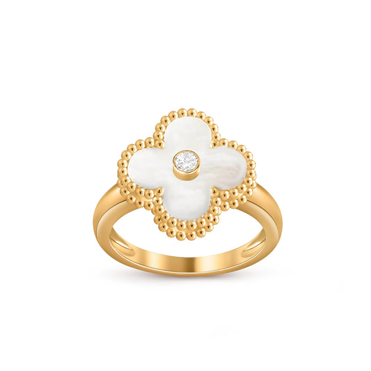 [OAKJURI Jewelry]CLOVER DIAMOND RING GOLD COLLECTION
