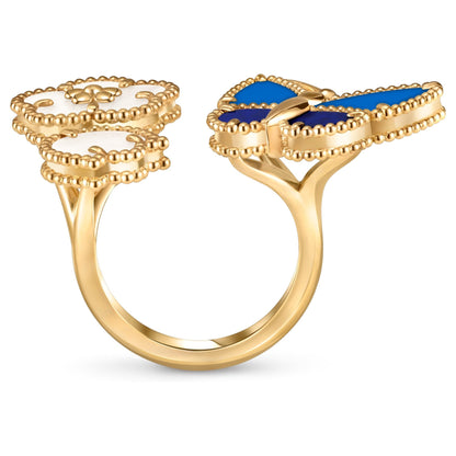 [OAKJURI Jewelry]LUCKY SPRING BUTTERFLY OPEN-FACE RINGS