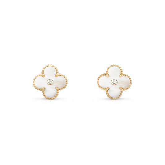 [OAKJURI Jewelry]CLOVER  15MM DIAMOND EARRINGS COLLECTION