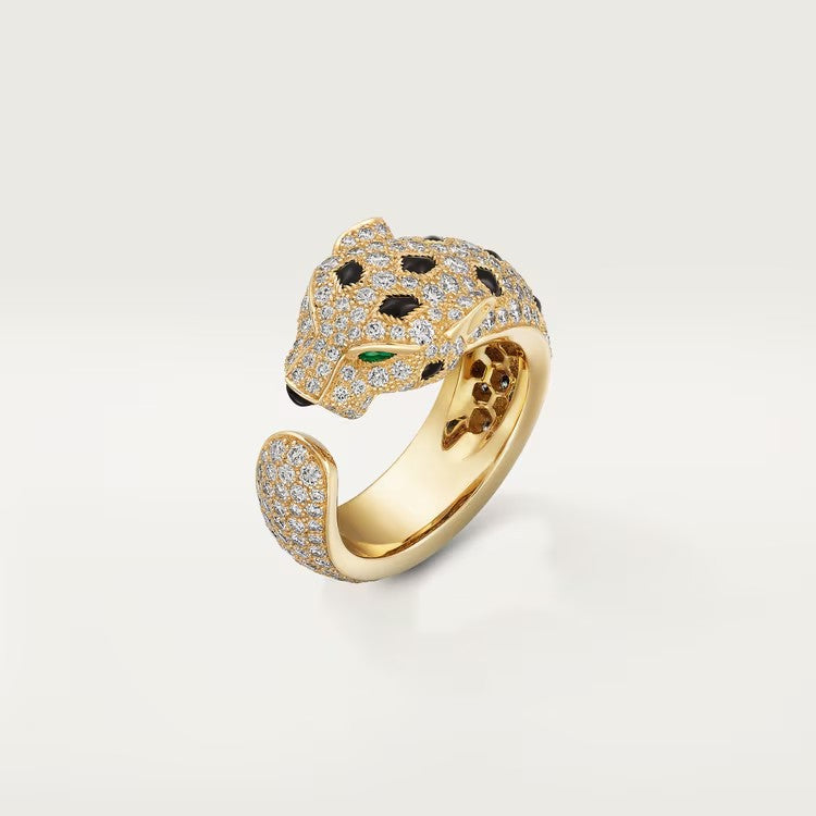 [OAKJURI Jewelry] PANTHERE SPOTTED FULL DIAMOND MEDIUM RING