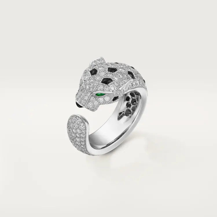 [OAKJURI Jewelry] PANTHERE SPOTTED FULL DIAMOND MEDIUM RING