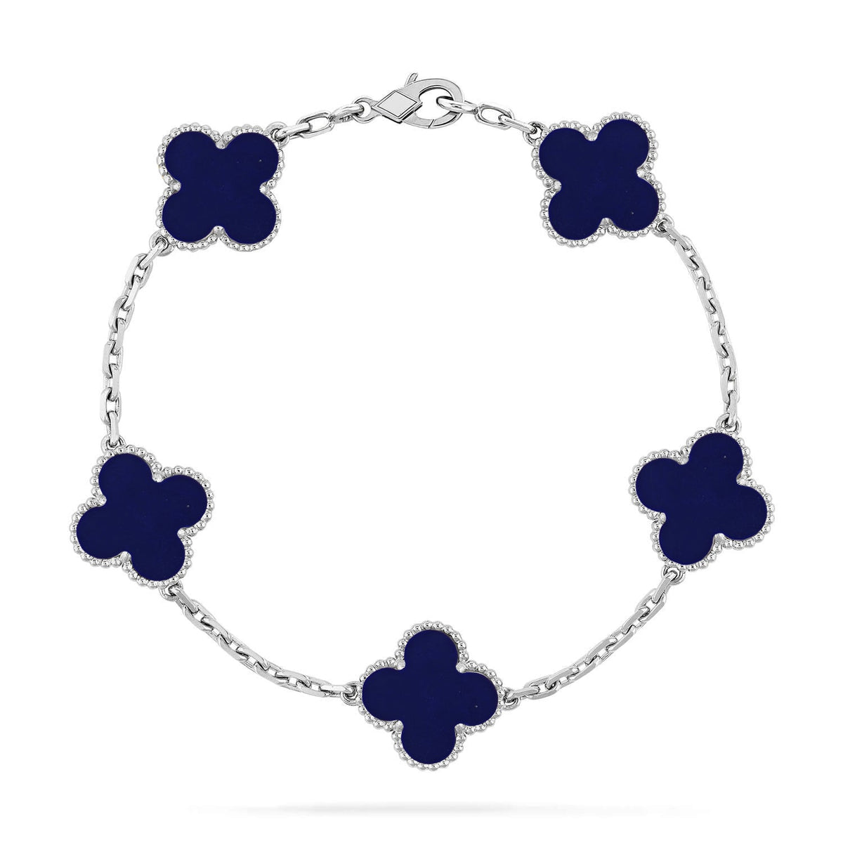 [OAKJURI Jewelry]CLOVER 5 MOTIF LAPIS LAZULI BRACELET COLLECTION