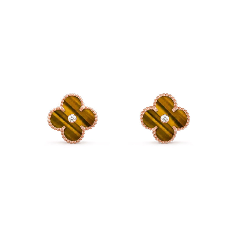[OAKJURI Jewelry]CLOVER  15MM DIAMOND EARRINGS COLLECTION
