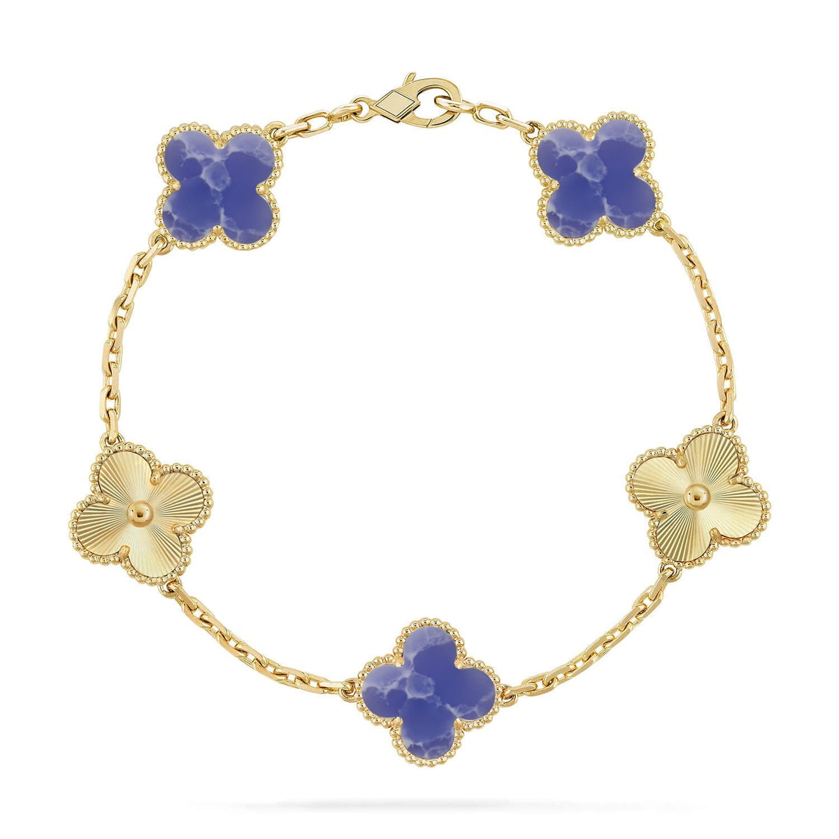 [OAKJURI Jewelry]CLOVER 5 MOTIF BLUE VEINS BRACELET COLLECTION