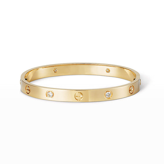 [OAKJURI Jewelry] LOVE BRACELET 6.1MM 4 DIAMONDS