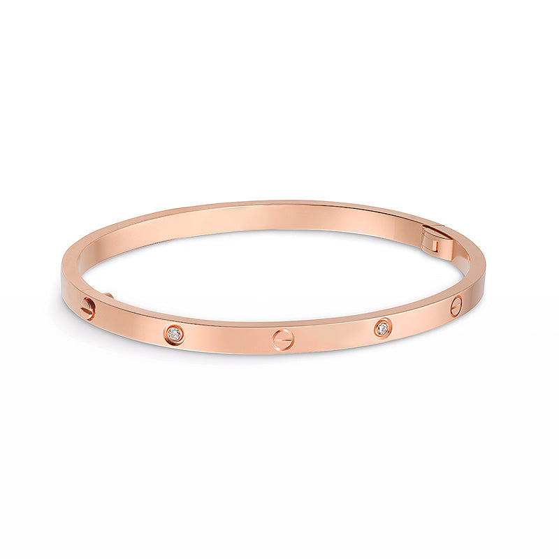 [OAKJURI Jewelry] LOVE BRACELET 3.65MM 6 DIAMONDS