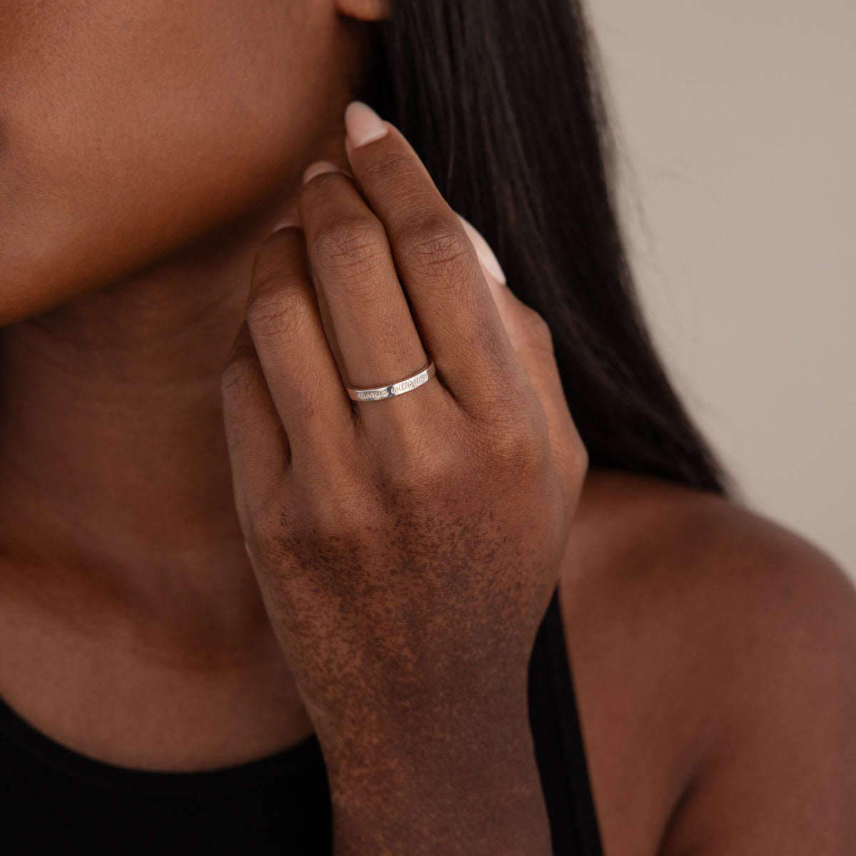 Ann Thin Message Ring