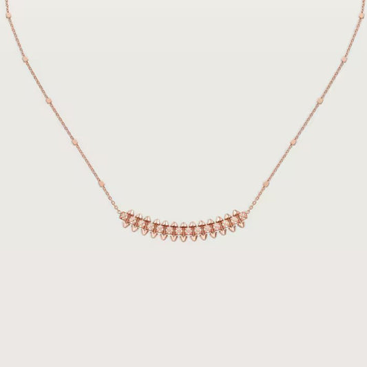 [OAKJURI Jewelry] CLASH  SMALL FULL DIAMOND NECKLACE