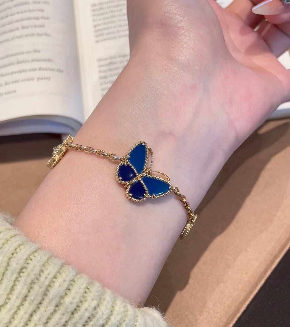 [OAKJURI Jewelry]LUCKY SPRING BUTTERFLY 5 MOTIF BRACELET