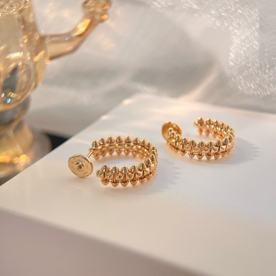 [OAKJURI Jewelry] CLASH SMALL HOOP EARRINGS