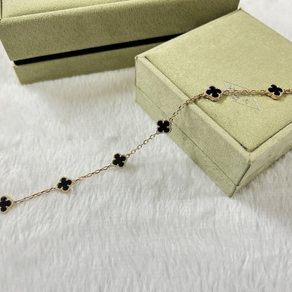 [OAKJURI Jewelry]CLOVER 6 MOTIF  ONYXS BRACELET