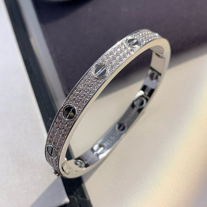 [OAKJURI Jewelry] LOVE BRACELET 6.1MM DIAMOND-PAVED CERAMIC