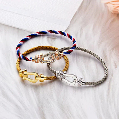 [OAKJURI Jewelry]FORCE LARGE HORSESHOE NO DIAMOND BRACELET GOLD