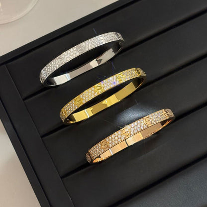 [OAKJURI Jewelry] LOVE BRACELET 6.1MM DIAMOND-PAVED