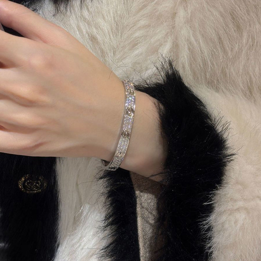 [OAKJURI Jewelry] LOVE BRACELET 6.1MM DIAMOND-PAVED