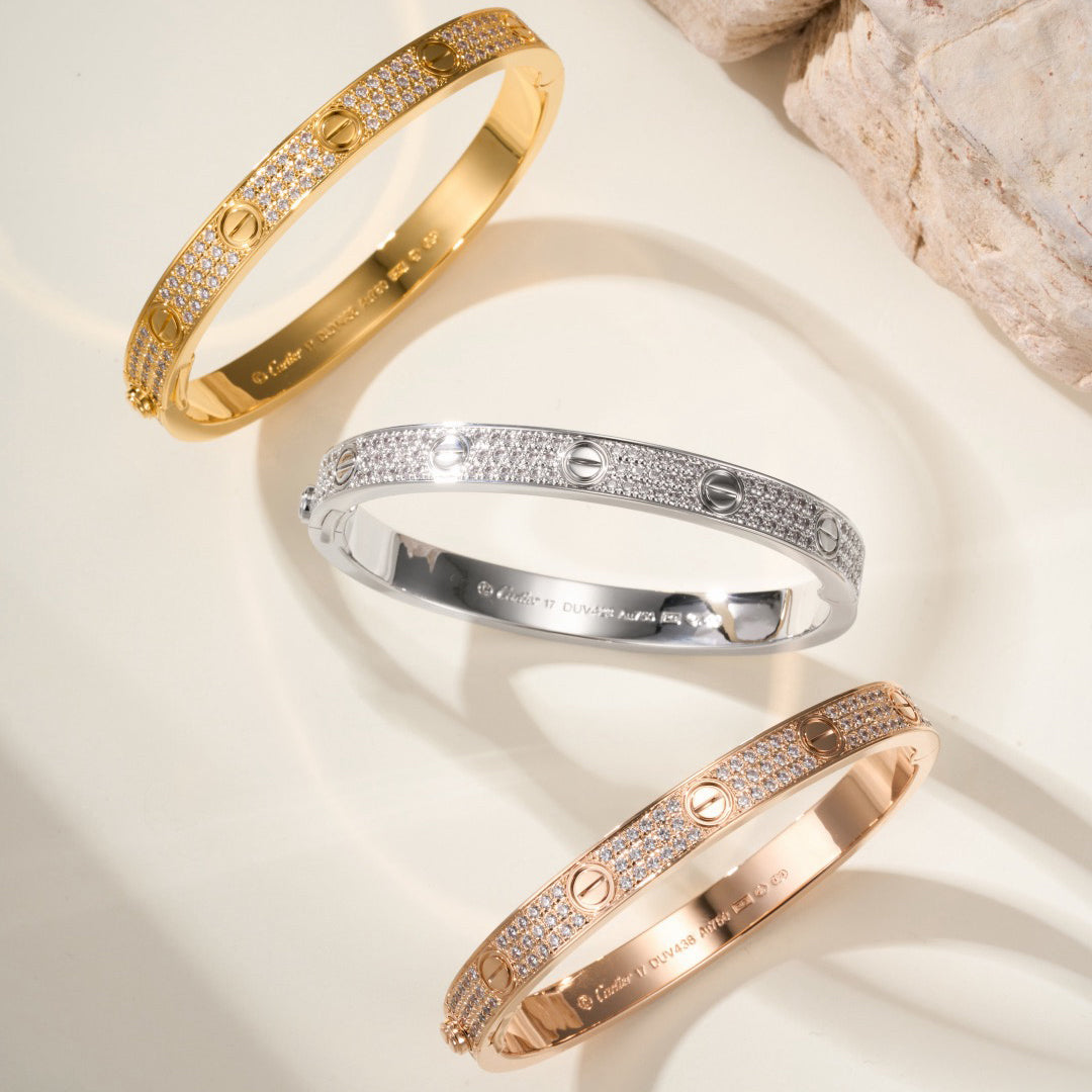 [OAKJURI Jewelry] LOVE BRACELET 6.1MM DIAMOND-PAVED