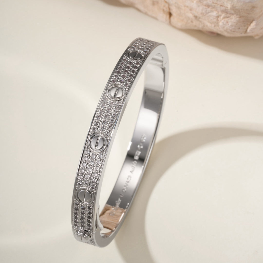 [OAKJURI Jewelry] LOVE BRACELET 6.1MM DIAMOND-PAVED